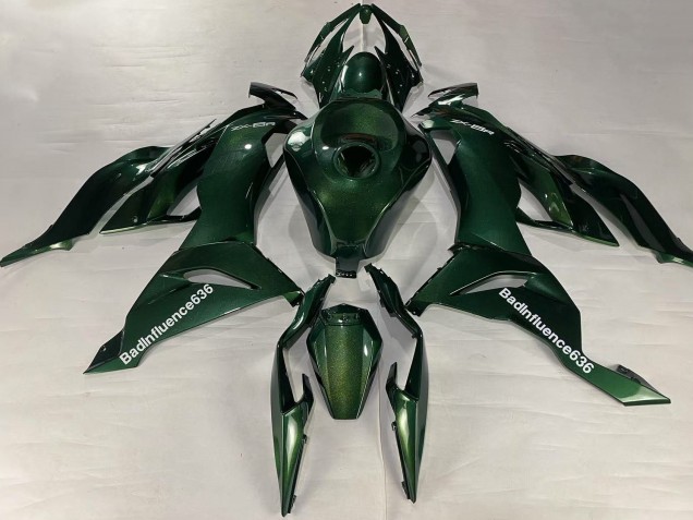 Carenado Moto Kawasaki ZX6R 2019-2022 - Verde Oscuro