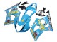 Carenado Moto Suzuki GSXR 1000 2003-2004 - Azul Claro Amarillo Negro Rizla Motul