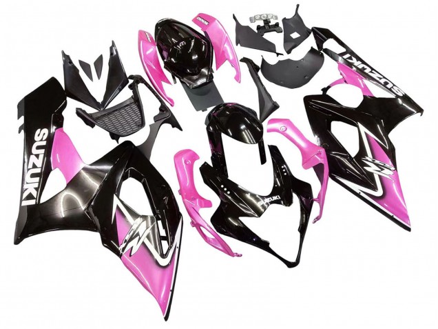 Carenado Moto Suzuki GSXR 1000 2005-2006 - Negro Brillante Rosa