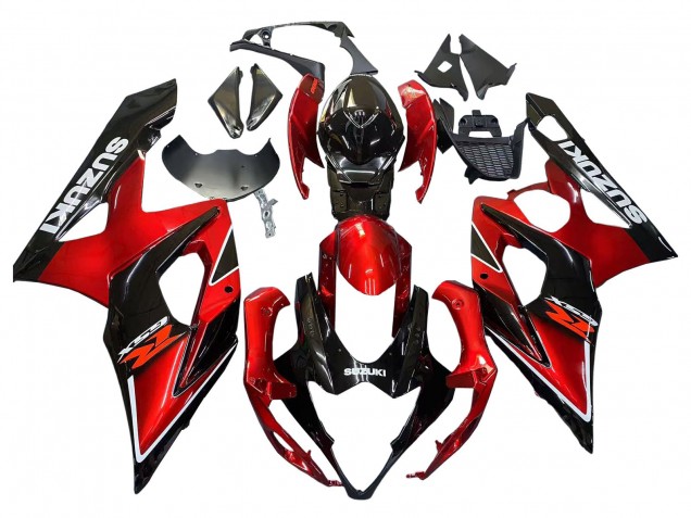 Carenado Moto Suzuki GSXR 1000 2005-2006 - Rojo Negro Brillante