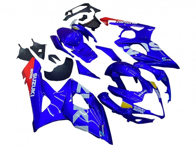 Carenado Moto Suzuki GSXR 1000 2005-2006 - Azul Amarillo Blanco Rojo Motul
