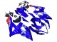 Carenado Moto Suzuki GSXR 1000 2005-2006 - Azul Amarillo Blanco Rojo Motul