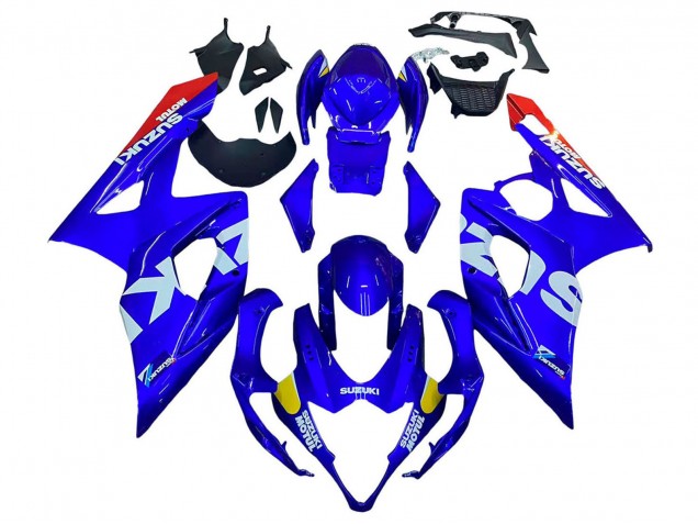 Carenado Moto Suzuki GSXR 1000 2005-2006 - Azul Amarillo Blanco Rojo Motul