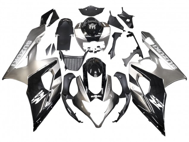 Carenado Moto Suzuki GSXR 1000 2005-2006 - Negro Brillante Gris