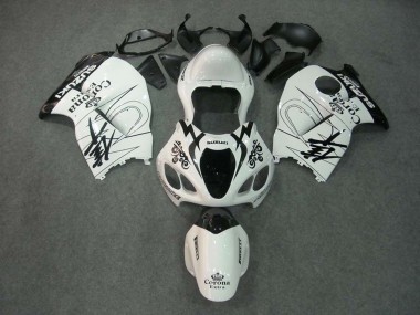 Carenado Moto Suzuki GSXR 1300 Hayabusa 1996-2007 - Blanco Negro Corona