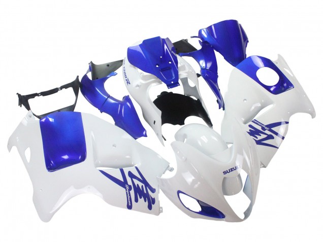 Carenado Moto Suzuki GSXR 1300 Hayabusa 1996-2007 - Blanco Azul Hayabusa