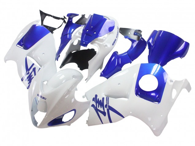 Carenado Moto Suzuki GSXR 1300 Hayabusa 1996-2007 - Blanco Azul Hayabusa