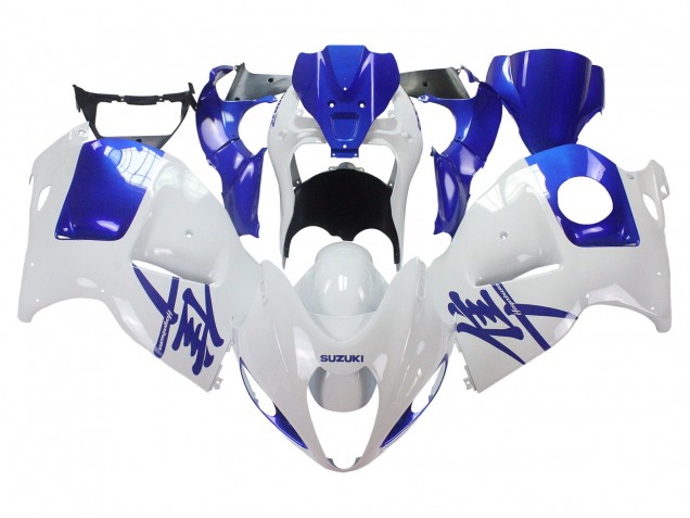 Carenado Moto Suzuki GSXR 1300 Hayabusa 1996-2007 - Blanco Azul Hayabusa