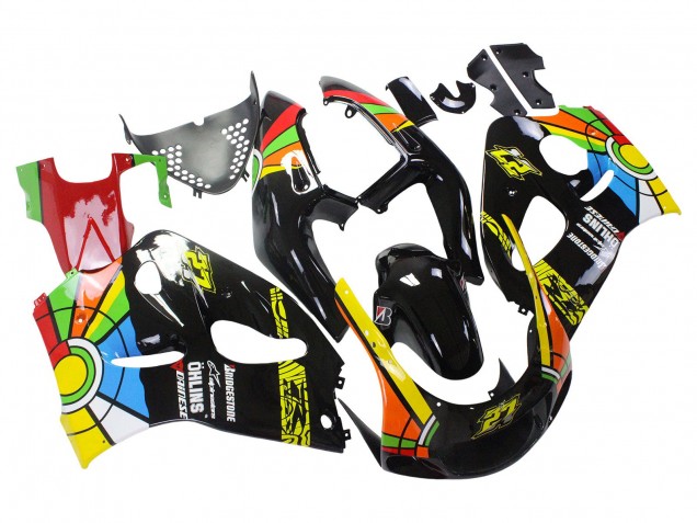 Carenado Moto Suzuki GSXR 600 / GSXR 750 1996-2000 - Negro Multicolor 27