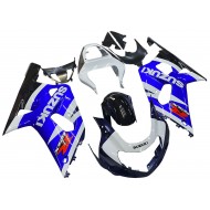 Carenado Moto Suzuki GSXR 600 / GSXR 750 2001-2003 - Azul Blanco Negro Brillante Rojo