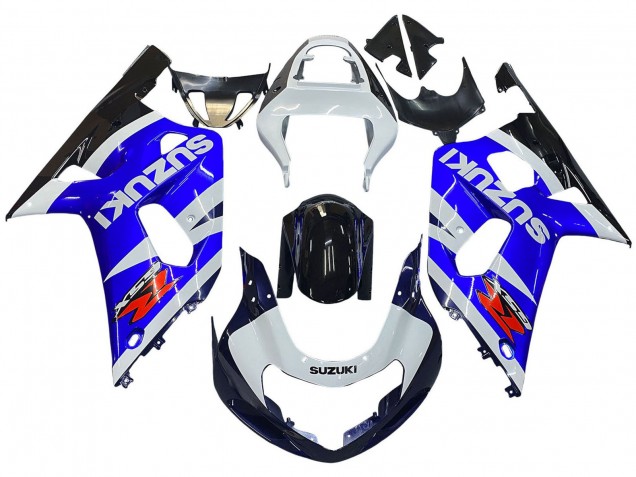 Carenado Moto Suzuki GSXR 600 / GSXR 750 2001-2003 - Azul Blanco Negro Brillante Rojo