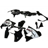 Carenados Moto Kawasaki ZX9R 2000-2001 - Negro Brillante Blanco West