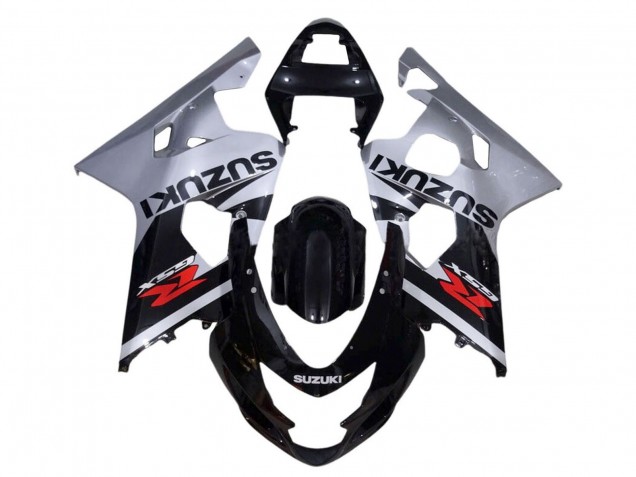 Carenado Moto Suzuki GSXR 600 / GSXR 750 2001-2003 - Plata Negro Brillante Rojo