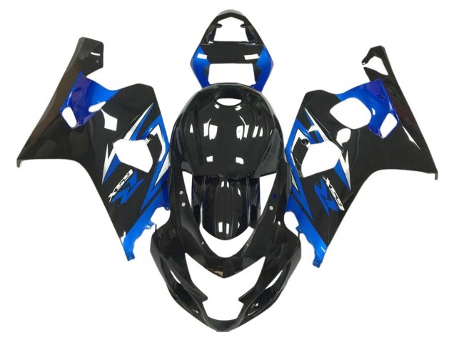 Carenado Moto Suzuki GSXR 600 / GSXR 750 2004-2005 - Negro Brillante Azul