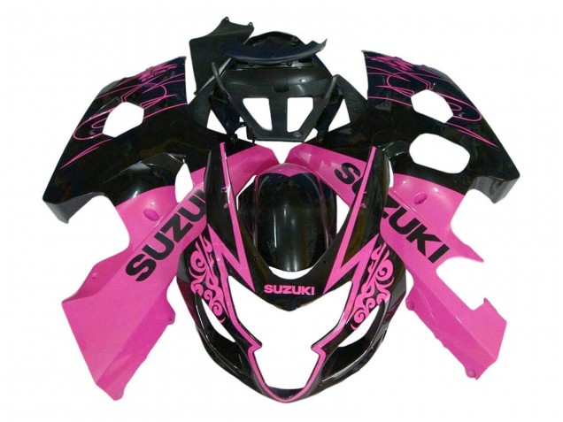 Carenados Moto Suzuki GSXR 600 / GSXR 750 2004-2005 - Rosa Negro Brillante