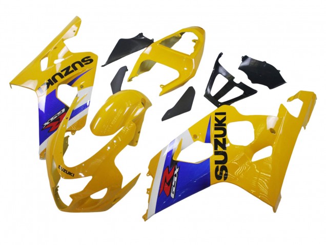 Carenados Moto Suzuki GSXR 600 / GSXR 750 2004-2005 - Amarillo Blanco Azul Negro