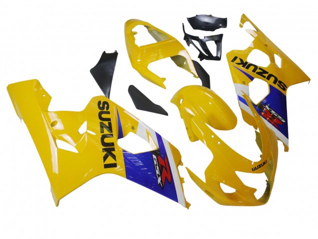 Carenados Moto Suzuki GSXR 600 / GSXR 750 2004-2005 - Amarillo Blanco Azul Negro