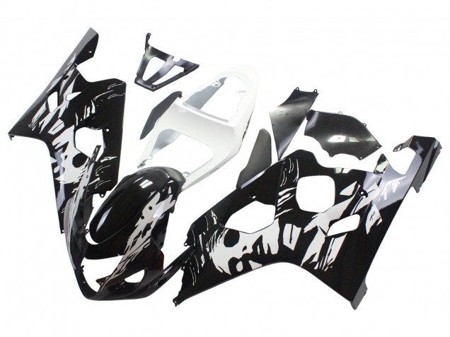 Carenados Moto Suzuki GSXR 600 / GSXR 750 2004-2005 - Blanco Negro