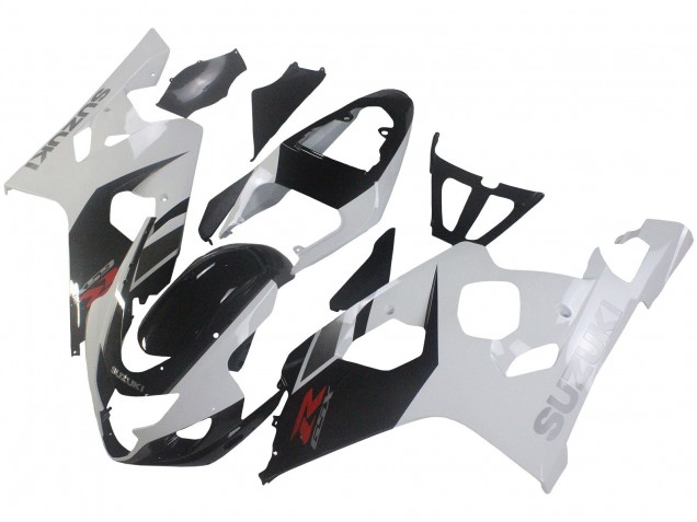 Carenado Moto Suzuki GSXR 600 / GSXR 750 2004-2005 - Blanco Negro Rojo