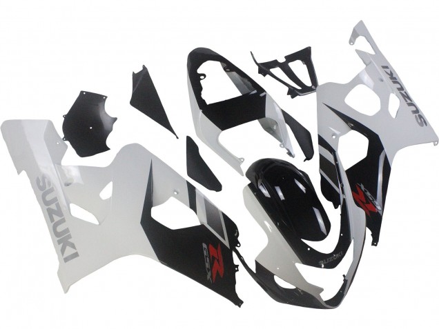 Carenado Moto Suzuki GSXR 600 / GSXR 750 2004-2005 - Blanco Negro Rojo