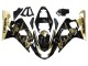 Carenado Moto Suzuki GSXR 600 / GSXR 750 2004-2005 - Negro Brillante Oro Corona