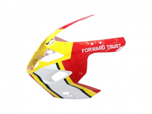 Carenado Moto Suzuki GSXR 600 / GSXR 750 2004-2005 - Blanco Rojo Amarillo Michelin Texaon Heron 7