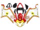 Carenado Moto Suzuki GSXR 600 / GSXR 750 2004-2005 - Blanco Rojo Amarillo Michelin Texaon Heron 7