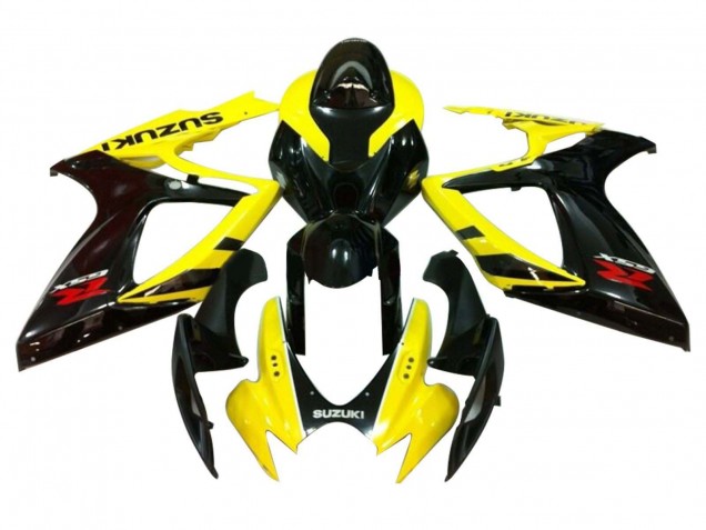 Carenado Moto Suzuki GSXR 600 / GSXR 750 2006-2007 - Amarillo Negro Brillante Rojo