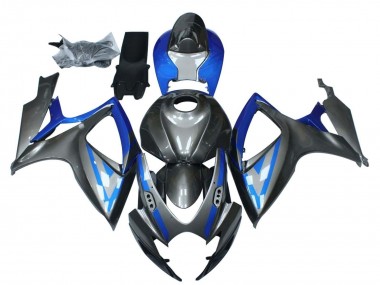 Carenado Moto Suzuki GSXR 600 / GSXR 750 2006-2007 - Azul Gris Negro
