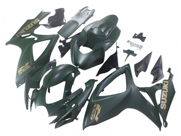 Carenado Moto Suzuki GSXR 600 / GSXR 750 2006-2007 - Verde Militar Mate