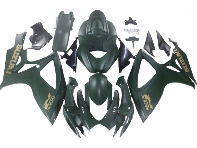 Carenado Moto Suzuki GSXR 600 / GSXR 750 2006-2007 - Verde Militar Mate
