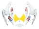 Carenado Moto Suzuki GSXR 600 / GSXR 750 2006-2007 - Blanco Rojo Amarillo Motul