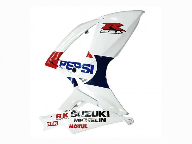 Carenado Moto Suzuki GSXR 600 / GSXR 750 2006-2007 - Blanco Rojo Amarillo Motul