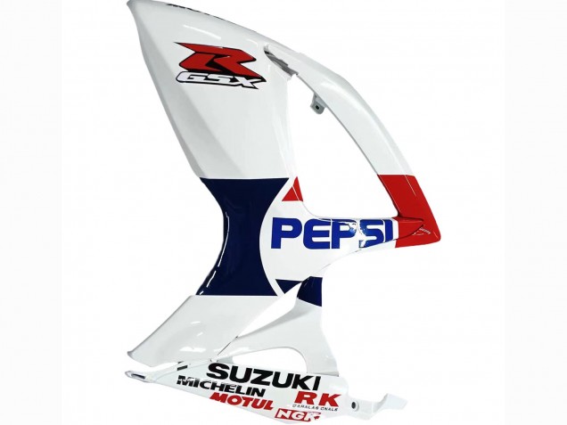 Carenado Moto Suzuki GSXR 600 / GSXR 750 2006-2007 - Blanco Rojo Amarillo Motul