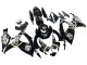Carenado Moto Suzuki GSXR 600 / GSXR 750 2006-2007 - Negro Brillante Blanco Motul Lucky Strike