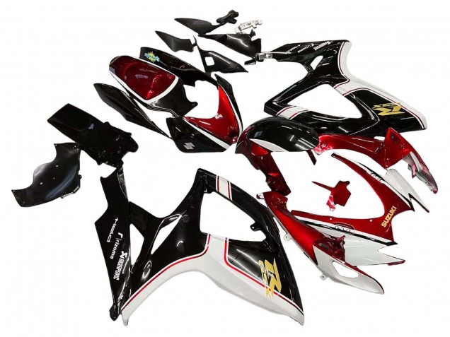 Carenado Moto Suzuki GSXR 600 / GSXR 750 2006-2007 - Rojo Blanco Negro Amarillo