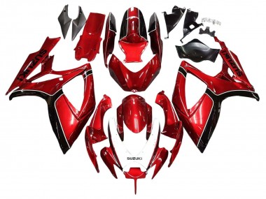 Carenado Moto Suzuki GSXR 600 / GSXR 750 2006-2007 - Rojo Negro