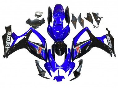 Carenado Moto Suzuki GSXR 600 / GSXR 750 2006-2007 - Azul Negro Rojo