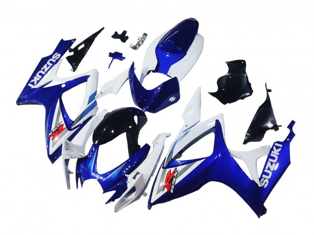 Carenado Moto Suzuki GSXR 600 / GSXR 750 2006-2007 - Blanco Azul Negro Brillante Rojo