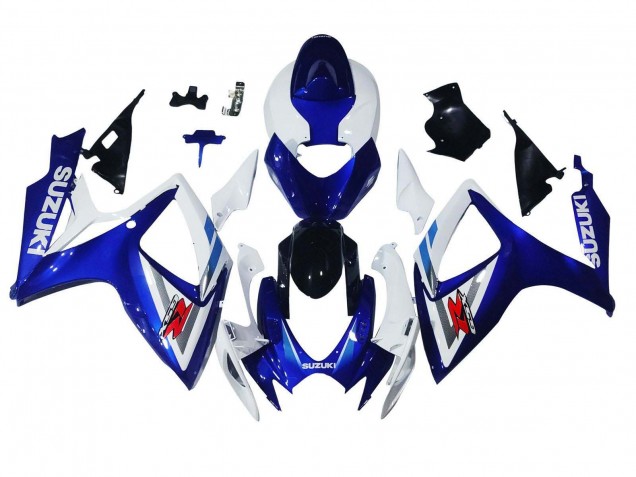Carenado Moto Suzuki GSXR 600 / GSXR 750 2006-2007 - Blanco Azul Negro Brillante Rojo