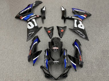 Carenado Moto Suzuki GSXR 600 / GSXR 750 2008-2010 - Negro Brillante Blanco Azul Rojo