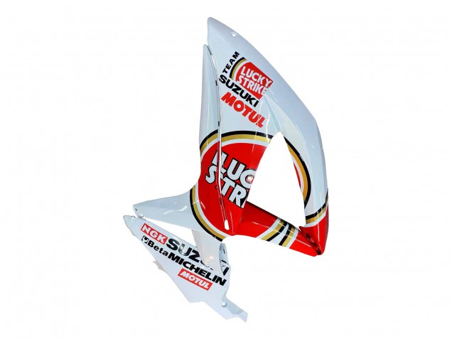 Carenado Moto Suzuki GSXR 600 / GSXR 750 2008-2010 - Blanco Rojo Motul Lucky Strike