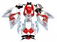 Carenado Moto Suzuki GSXR 600 / GSXR 750 2008-2010 - Blanco Rojo Motul Lucky Strike