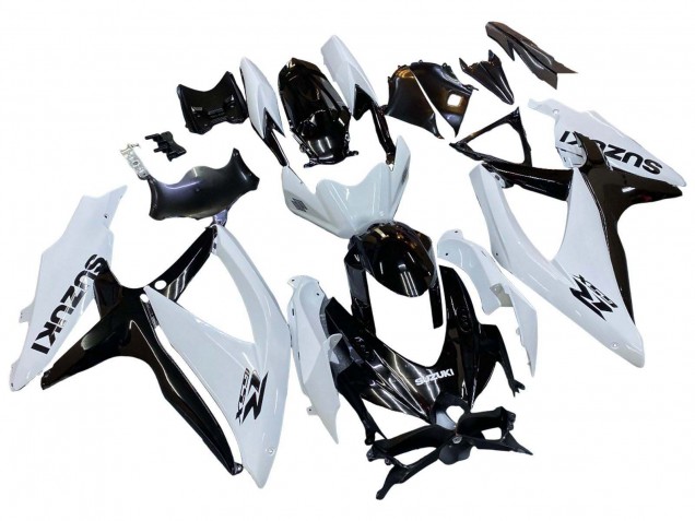Carenados Moto Suzuki GSXR 600 / GSXR 750 2008-2010 - Blanco Negro