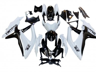 Carenados Moto Suzuki GSXR 600 / GSXR 750 2008-2010 - Blanco Negro