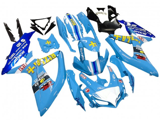 Carenado Moto Suzuki GSXR 600 / GSXR 750 2008-2010 - Azul Amarillo Rizla