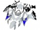 Carenado Moto Suzuki GSXR 600 / GSXR 750 2008-2010 - Blanco Plata Azul Negro