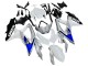Carenado Moto Suzuki GSXR 600 / GSXR 750 2008-2010 - Blanco Plata Azul Negro