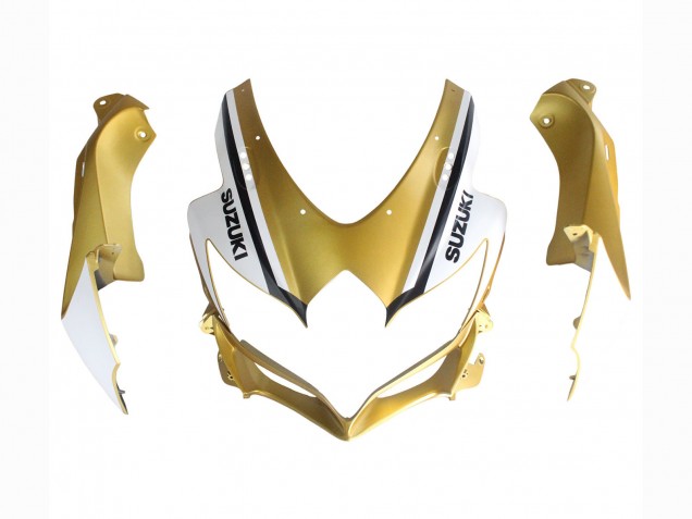 Carenado Moto Suzuki GSXR 600 / GSXR 750 2008-2010 - Negro Mate Blanco Oro
