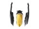 Carenado Moto Suzuki GSXR 600 / GSXR 750 2008-2010 - Negro Mate Blanco Oro
